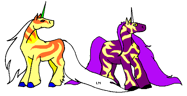 Sea^Style~Flame(yellow) and Twilight^Watcher~Flame(purple)